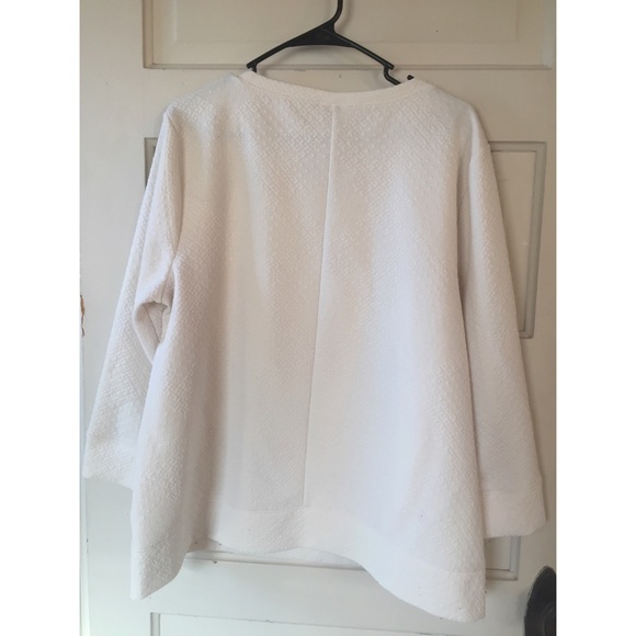 Loft textured off white sweater - Picture 2 of 4